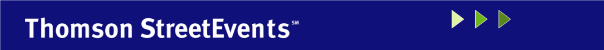 (THOMAS STREETEVENTS LOGO)